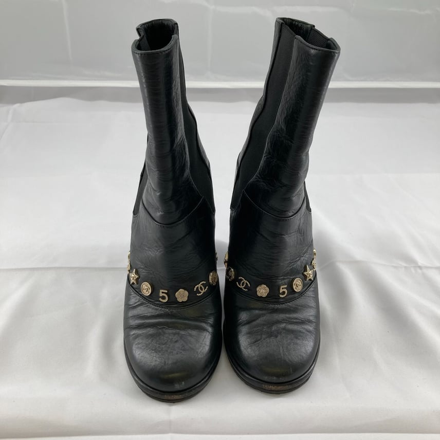 C (やや傷や汚れあり)】CHANEL(シャネル)サイドゴアブーティ C (やや傷や汚れあり)】CHANEL(シャネル)サイドゴアブーティ
