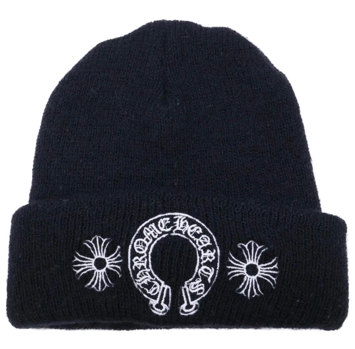 Chrome Hearts Wool Watch Cap Horseshoe "Black"