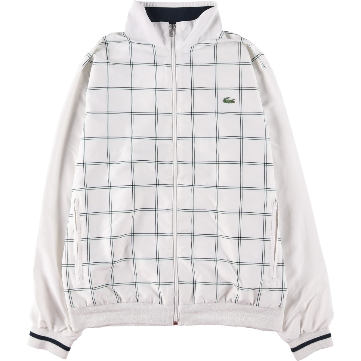 古着 ラコステ LACOSTE SPORT チェック柄 ウインドブレーカー メンズL相当/eaa601890