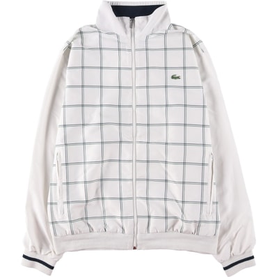 古着 ラコステ LACOSTE SPORT チェック柄 ウインドブレーカー メンズL相当/eaa601890