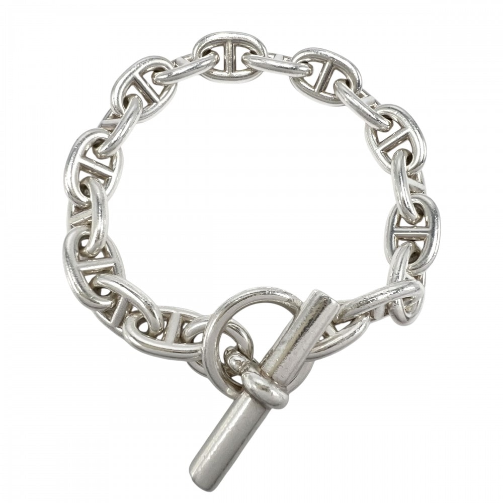 HERMES エルメス ブレスレット シェーヌダンクルMM アクセサリー ジュエリー 18コマ シルバー925    メンズ 約64.7g【中古品】