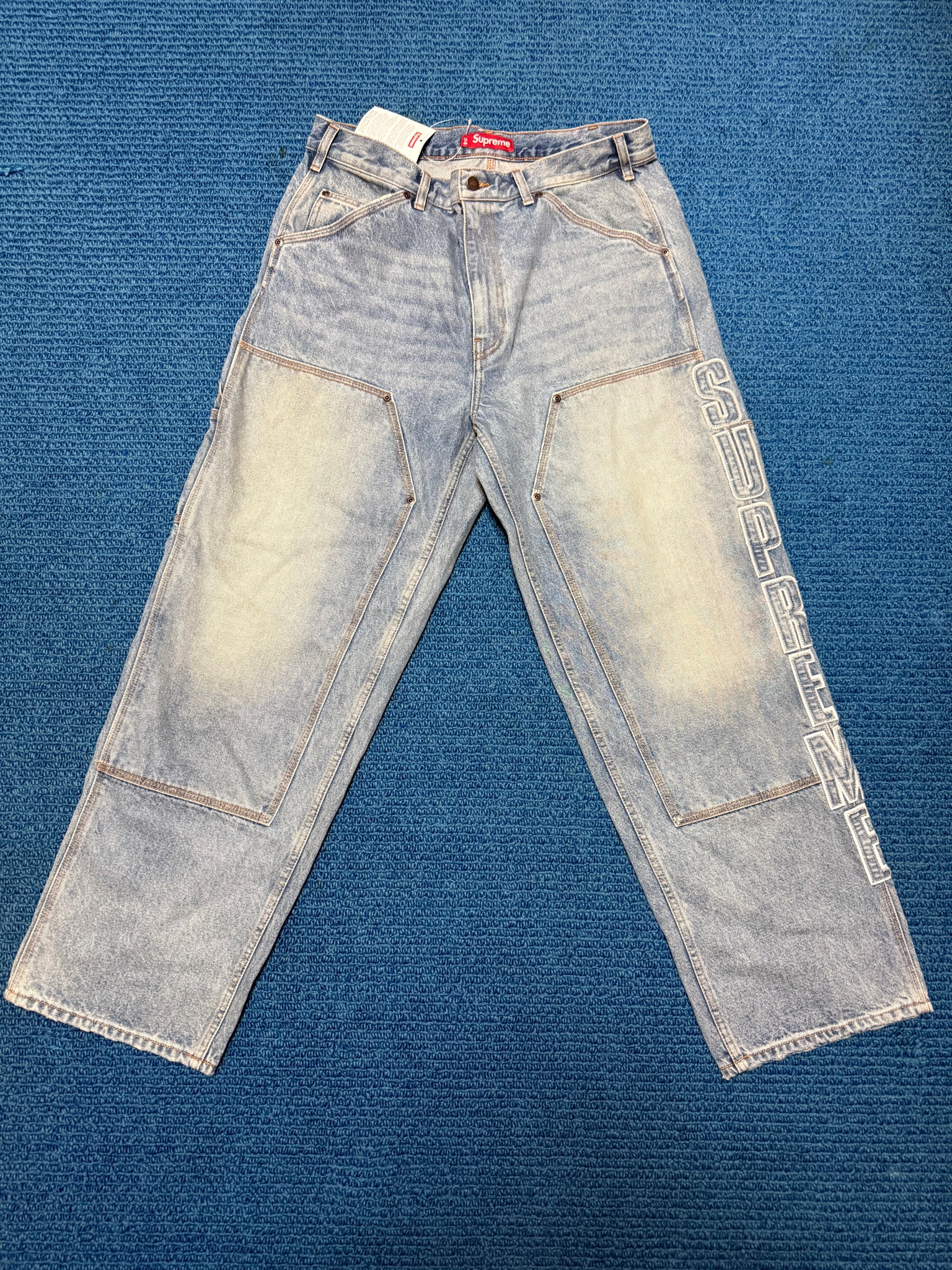 Supreme Reflective Double Knee Pant "Denim"
