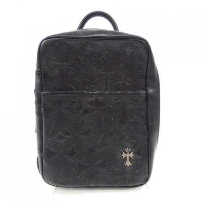 Chrome Hearts Everyday Carry Cemetery Cross Patch Leather Handbag "Black"