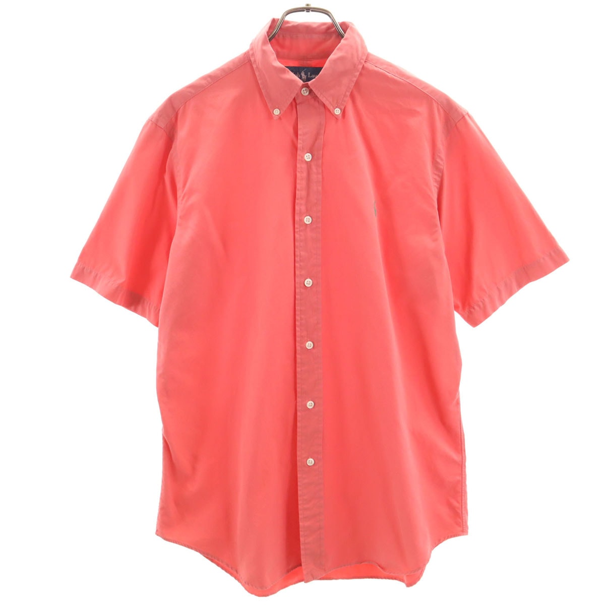 RALPH LAUREN ラルフローレン 半袖 ボタンダウンシャツ M ピンク系