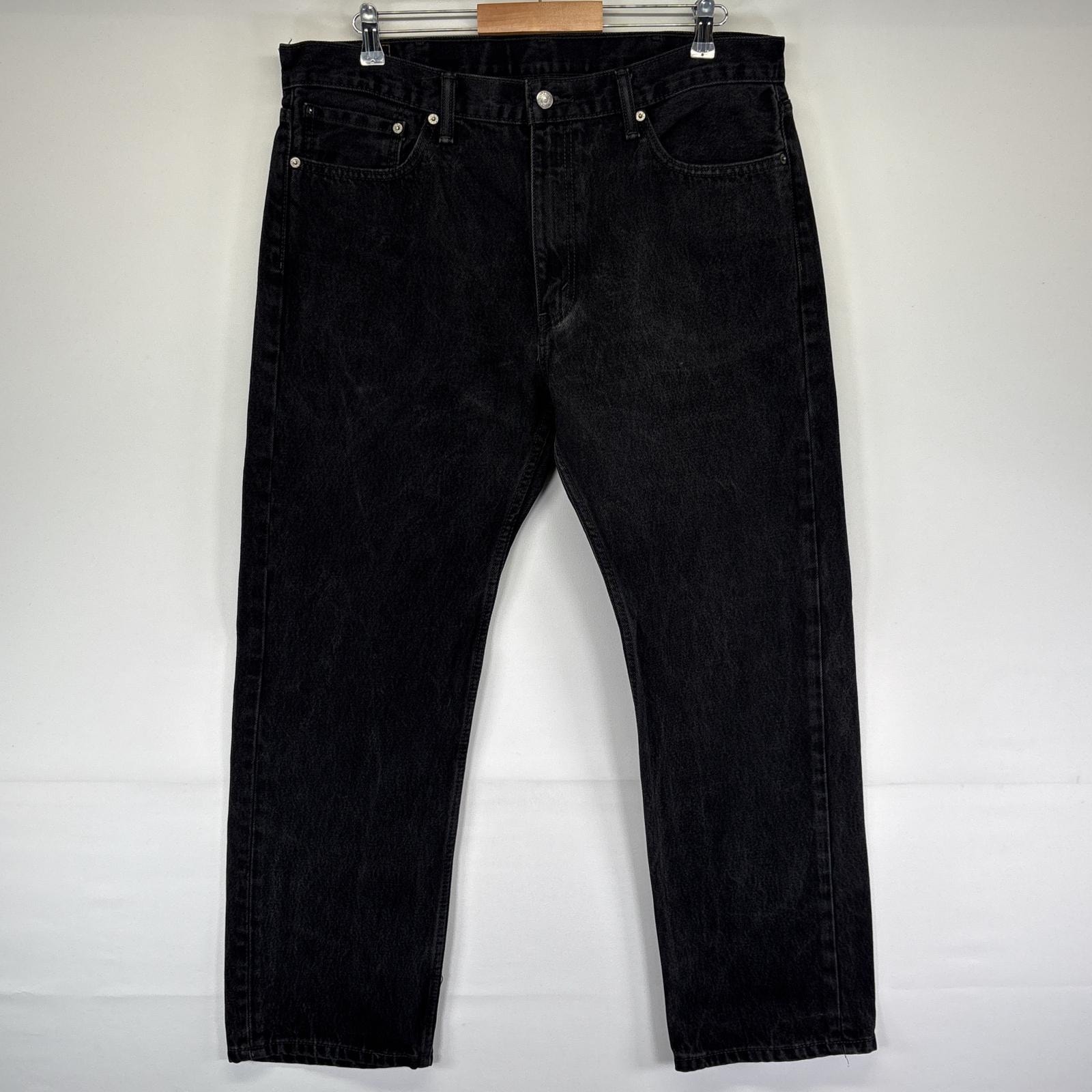 古着 リーバイス Levi's デニムパンツ 505 ストレート ジーンズ ジーパン 5ポケット 長ズボン 大きいサイズ w38 L30  ブラック メンズ