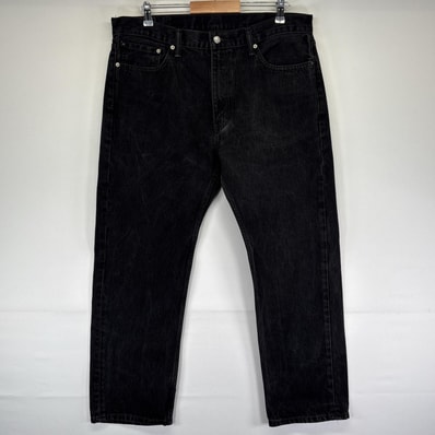 古着 リーバイス Levi's デニムパンツ 505 ストレート ジーンズ ジーパン 5ポケット 長ズボン 大きいサイズ w38 L30 ブラック メンズ