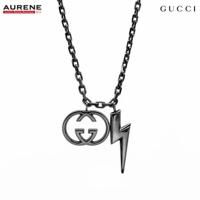 GUCCI グッチ インターロッキング GG ロゴ ネックレス
ライトニング 稲妻 SV925 シルバー ユニセックス
【中古】