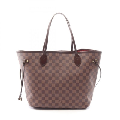 ルイ・ヴィトン LOUIS VUITTON ネヴァーフルMM ダミエエベヌ トートバッグ バッグ PVCコーティングキャンバス レザー レディース ブラウン系 N51105 【中古】