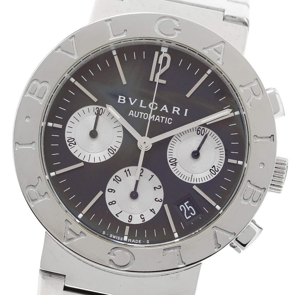 ブルガリ ブルガリブルガリ クロノグラフ BB38SSCH メンズ 【中古】