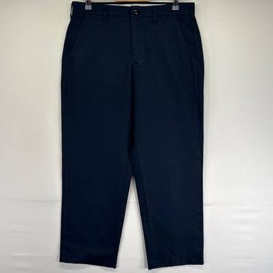 古着 レッドキャップ RED KAP パンツ ストレート ジッパーフライ チノパン ワンポイントロゴ ワークパンツ 34 ネイビー系 メンズ