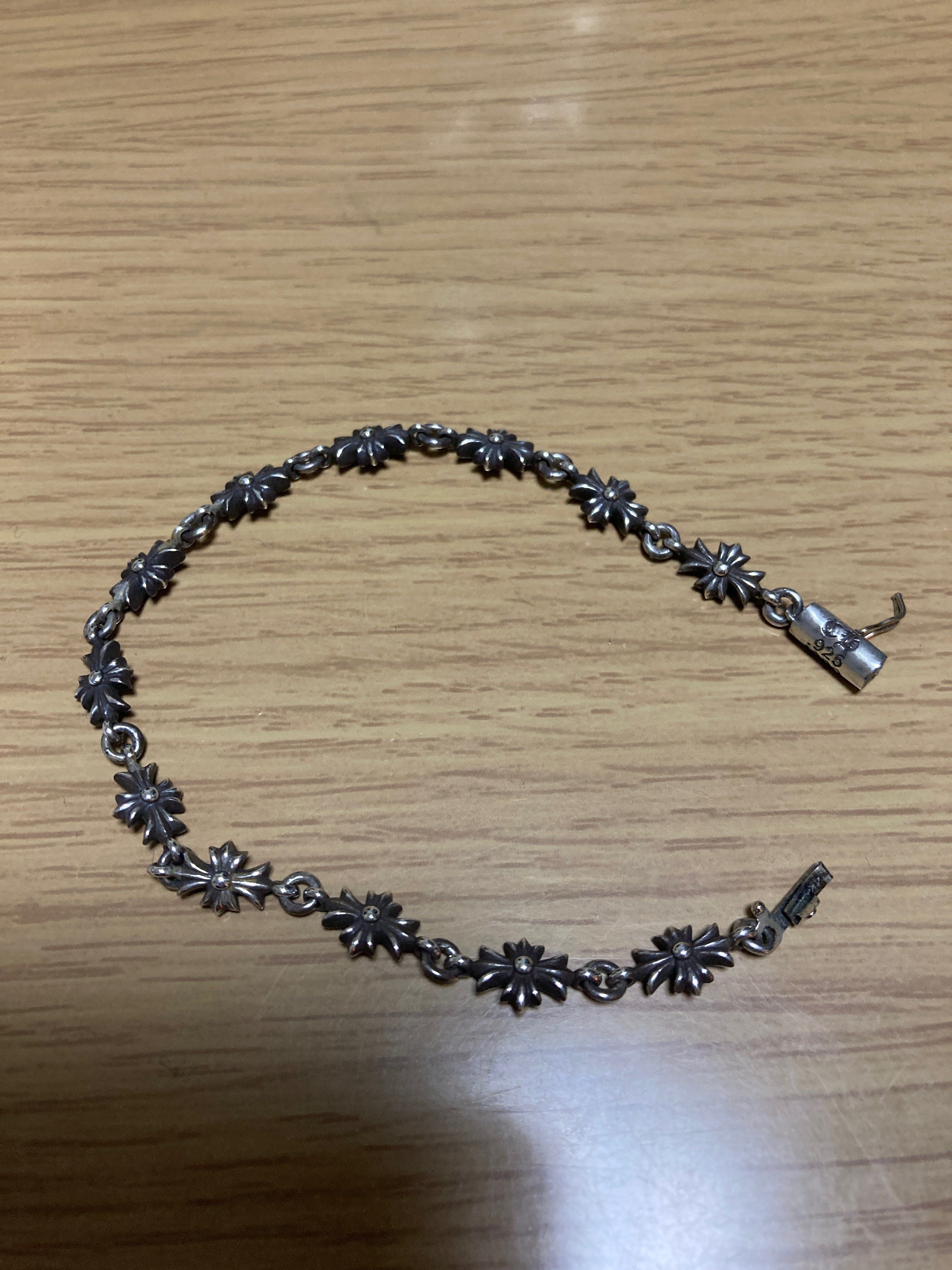 Chrome Hearts Tiny E CH Plus Bracelet 13Link "Silver"