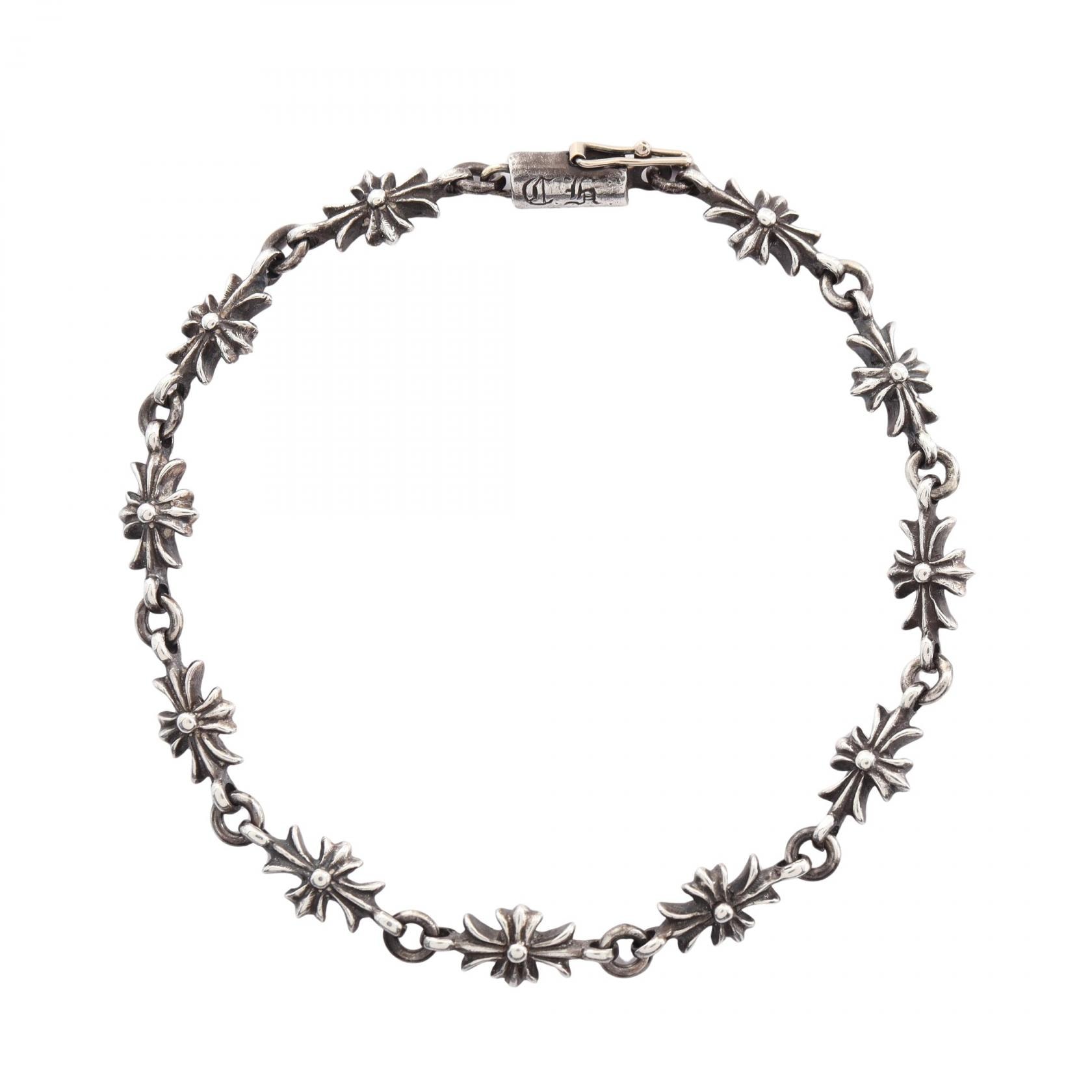 クロムハーツ CHROME HEARTS タイニーE CHプラス ブレスレット アクセサリー シルバー925 メンズ シルバー系 【中古】