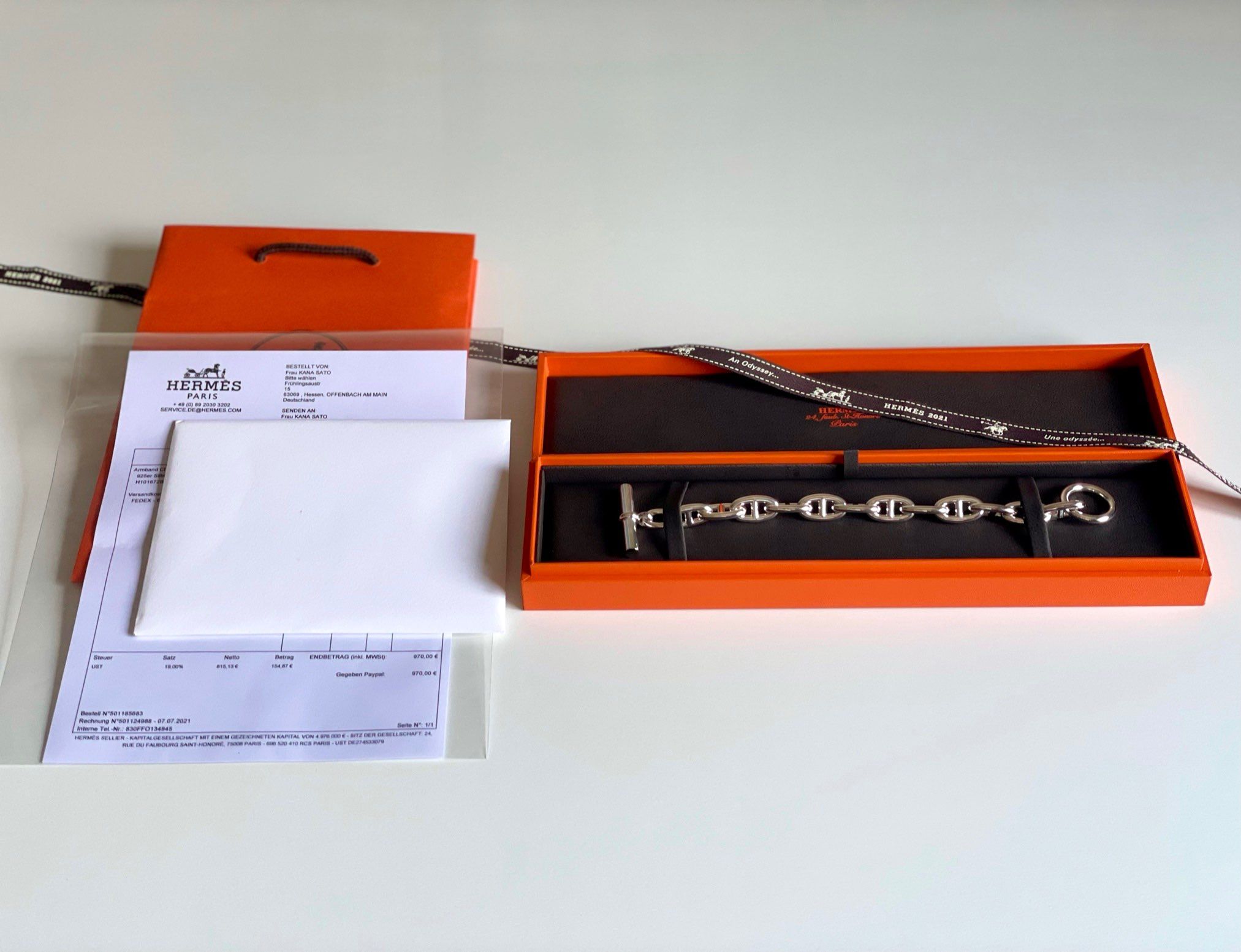 Hermes Chaine D'ancre GM Bracelet "Silver"