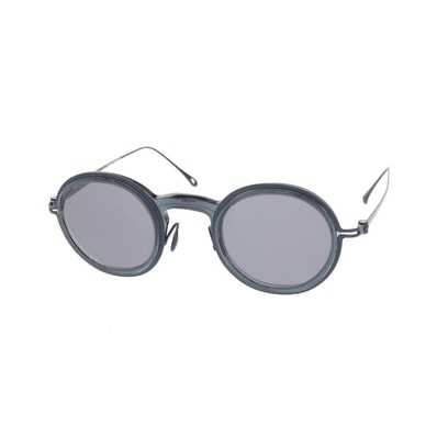 【中古】ジョルジオアルマーニ GIORGIO ARMANI × YUICHI TOYAMA ラウンド サングラス ネイビー【サイズ43□26】【メンズ】