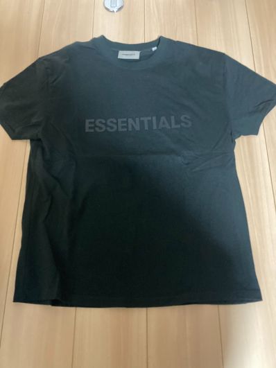 FEAR OF GOD ESSENTIALS 3D Silicon Applique Boxy T-Shirt "Black"