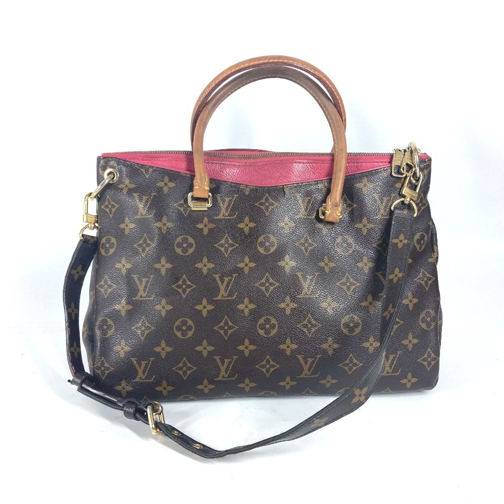 ルイヴィトン LOUIS VUITTON パラス M40466 モノグラム 2WAYバッグ トートバッグ ショルダーバッグ 肩掛け ハンドバッグ モノグラムキャンバス ダリア ブラウン