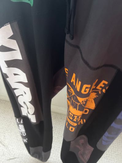 XLARGE PATCHWORK SWEAT PANTS XLARGE "Black"