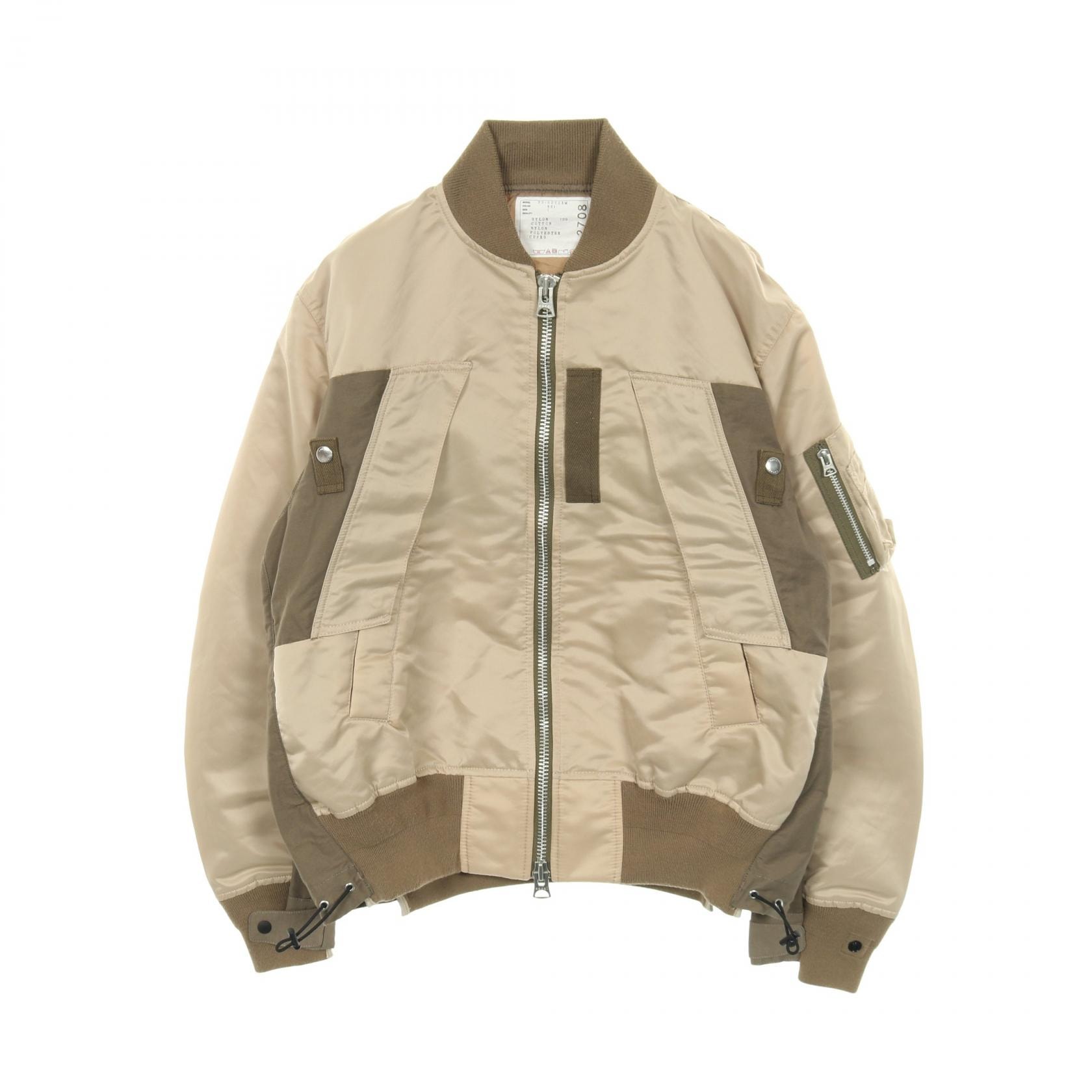 サカイ Sacai Nylon Twill Mix Blouson ミリタリージャケット 衣料品 アウター ナイロン メンズ ベージュ系 / カーキ系