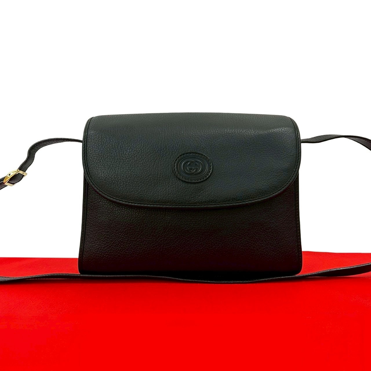 B (目立った傷や汚れなし)】GUCCI グッチ GG ロゴ レザー