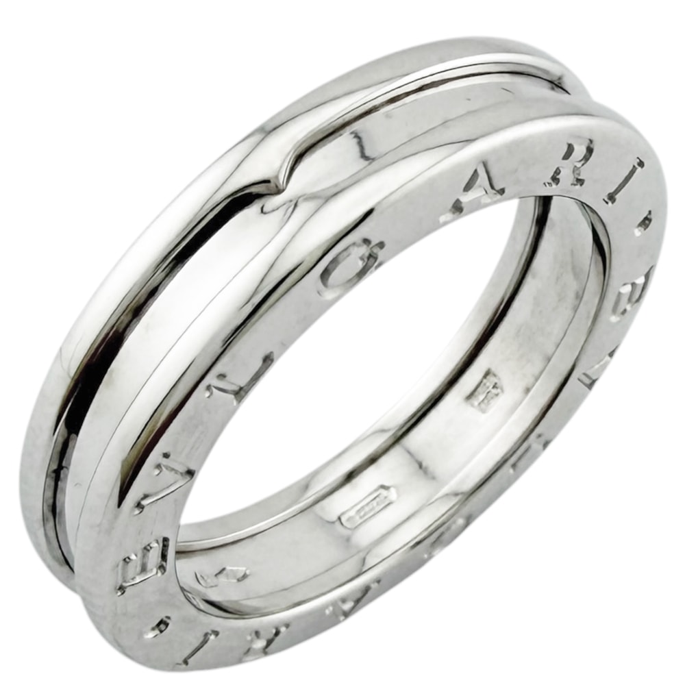 ブルガリ ビーゼロワン 1バンド リング 指輪 13.5号 18金 K18ホワイトゴールド レディース BVLGARI  中古