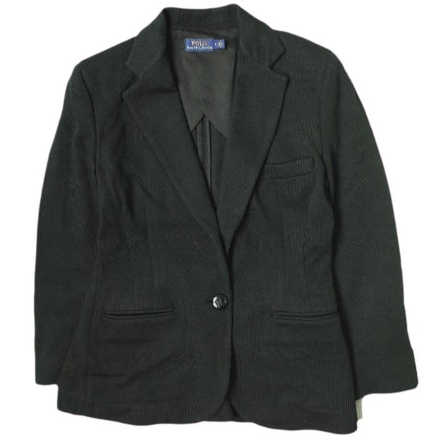 POLO RALPH LAUREN ポロ・ラルフローレン ニットジャージー1Bジャケット 211696984001 0 BLACK テーラードジャケット アウター g18254