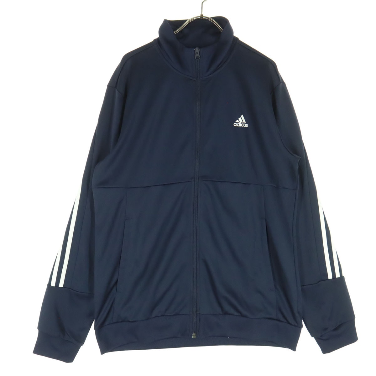 美品 adidas アディダス 長袖 フルジップ トレーニングジャージ XXL ネイビー