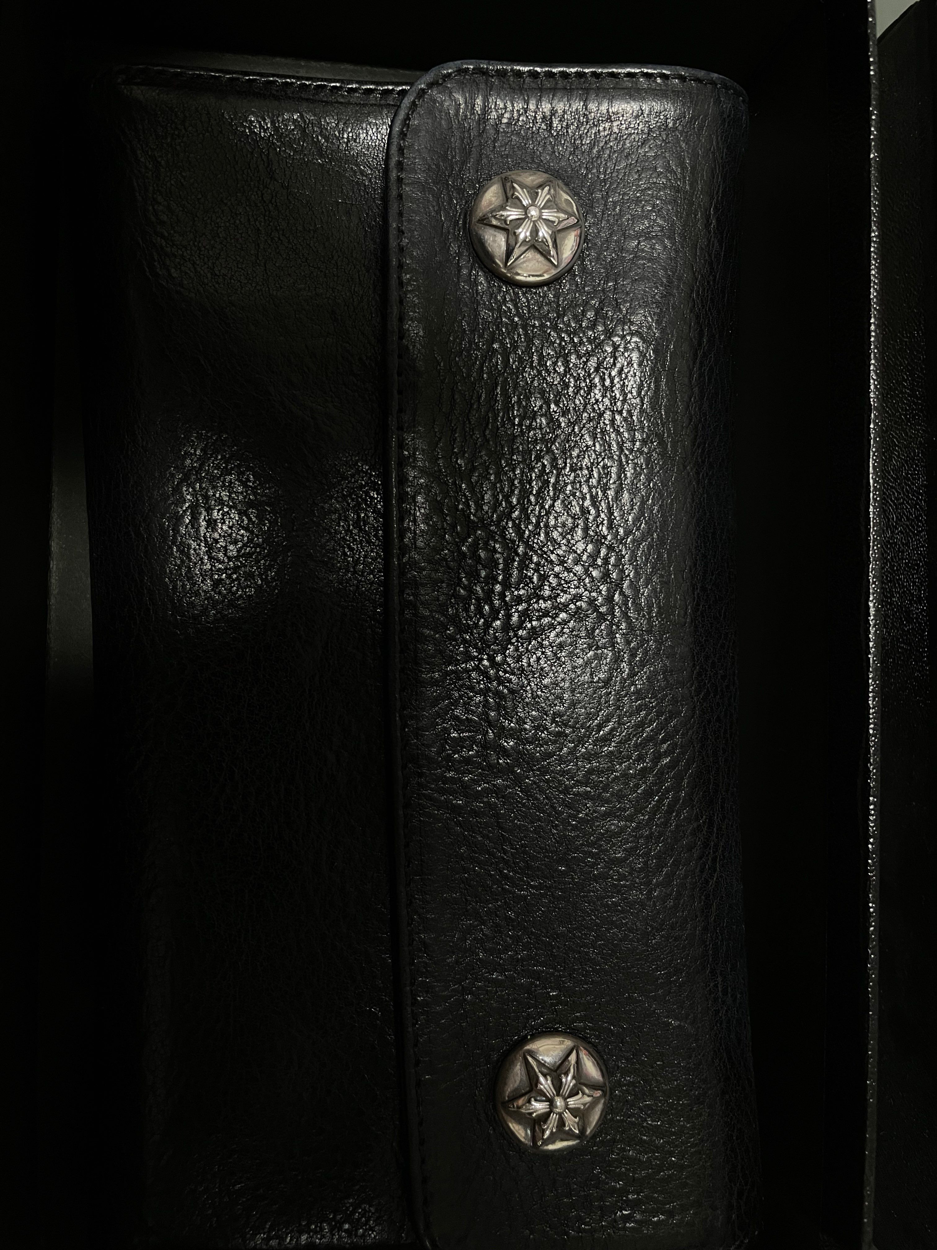 Chrome Hearts Wave Wallet Leather "Black"
