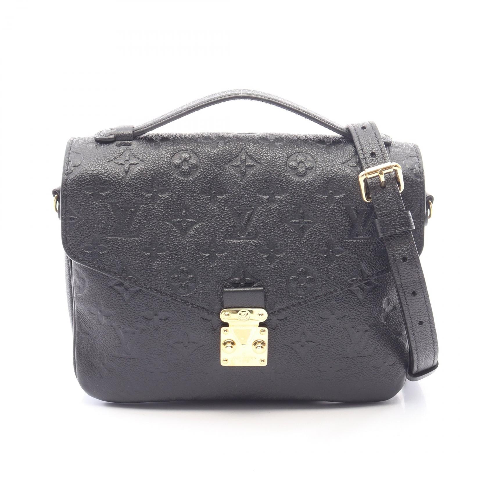 ルイ・ヴィトン LOUIS VUITTON ポシェット メティスMM モノグラムアンプラント ノワール 2WAY ハンドバッグ バッグ レザー レディース ブラック系 M41487 【中古】