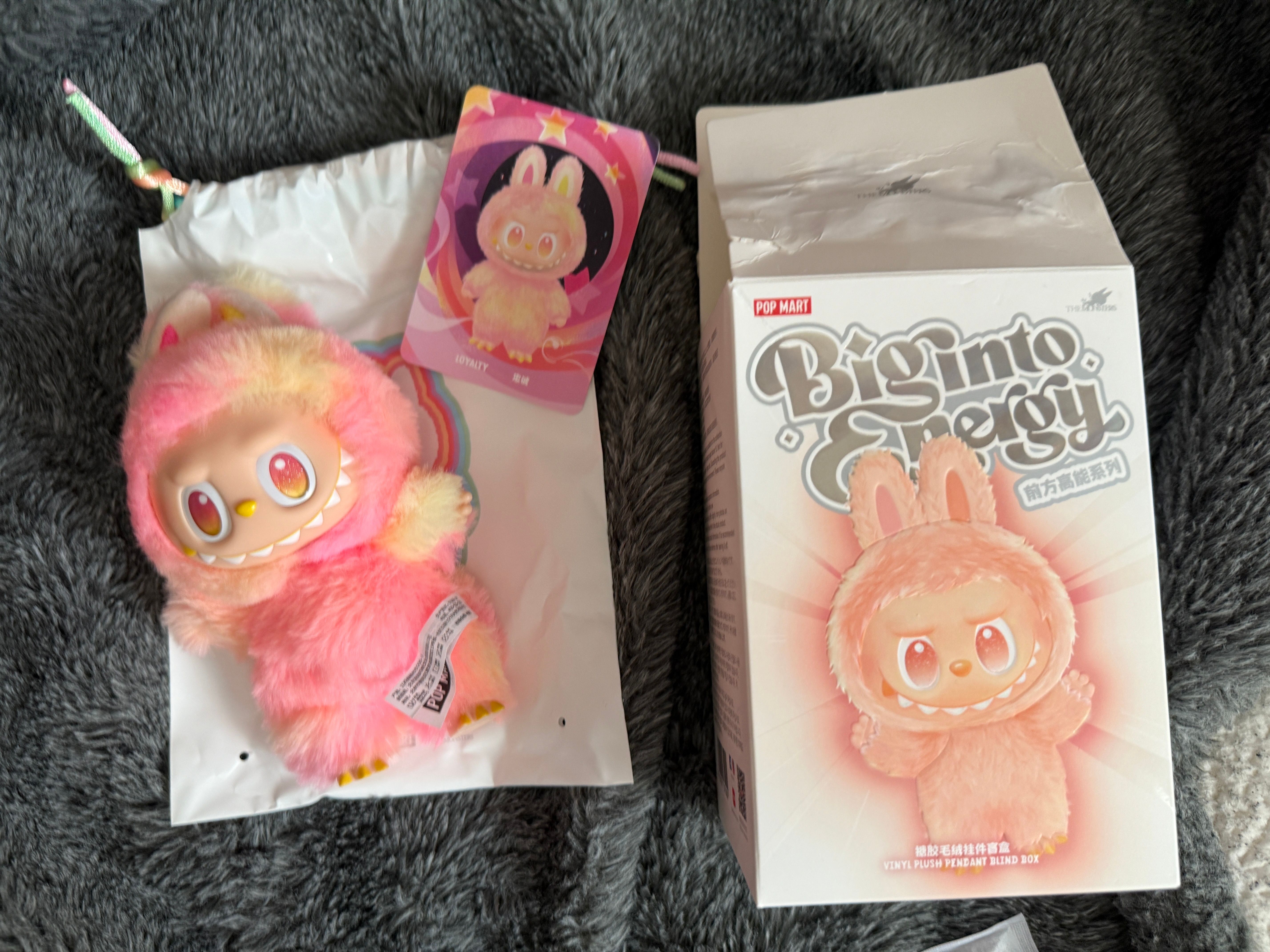 POP MART THE MONSTERS (LABUBU) Big into Energy Series Plush Pendant LOYALTY