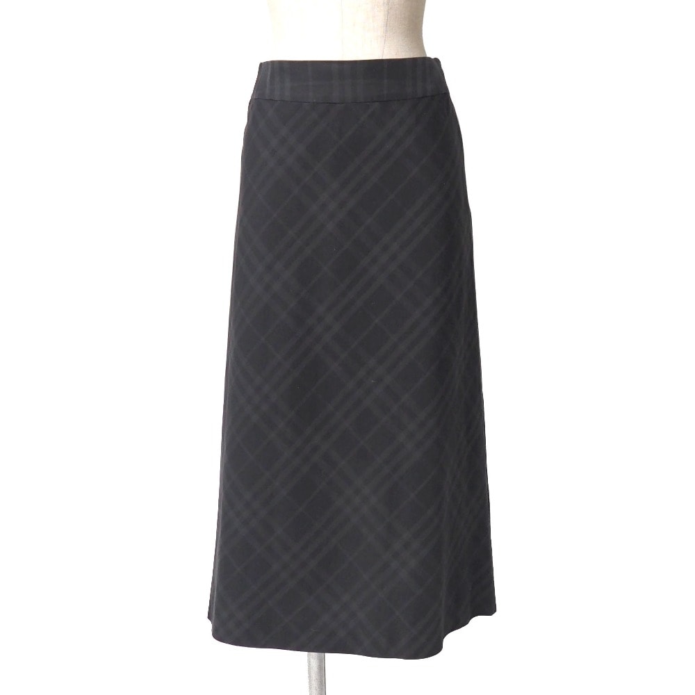 BURBERRY バーバリー ロングスカート サイズ36 チェック フレア ブランド古着【中古】20260109/RA7079
