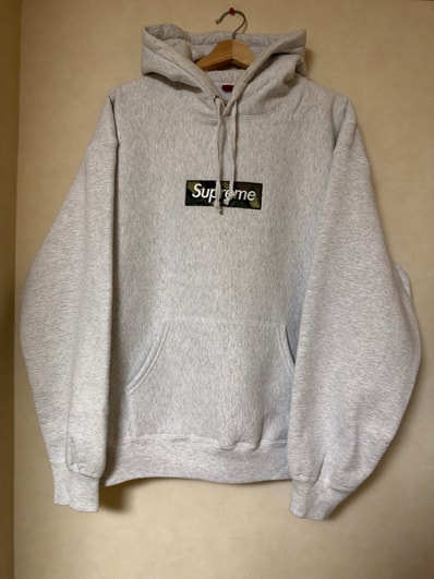 Supreme Box Logo Hooded Sweatshirt "Ash Grey" (23FW)