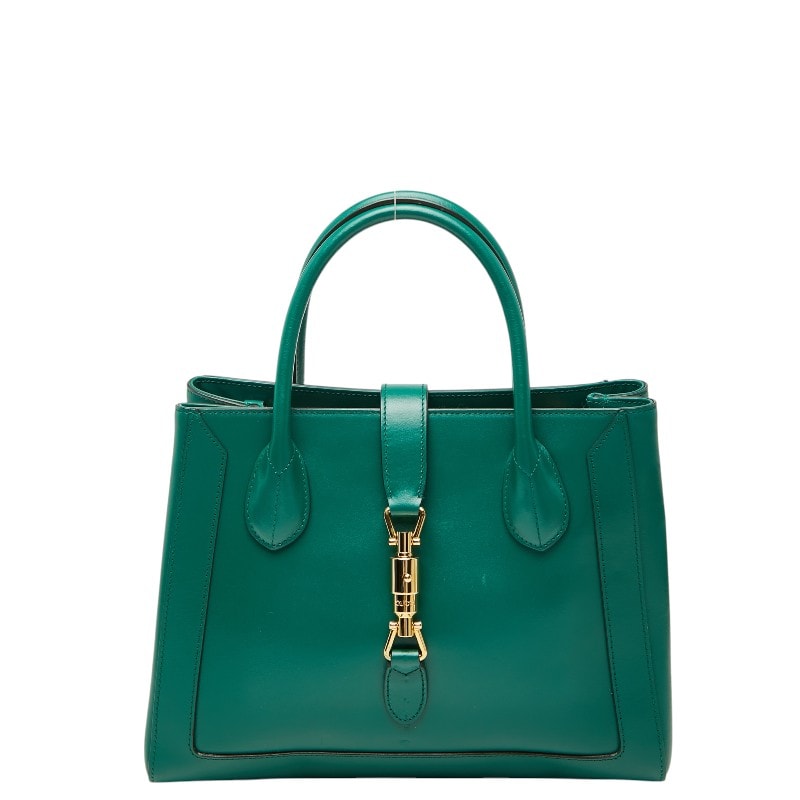 グッチ ジャッキー1961 ハンドバッグ 649016 グリーン レザー レディース GUCCI 【中古】