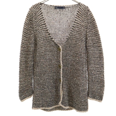 ZARA ザラ 長袖 ニットカーディガン S ベージュ ラメ糸