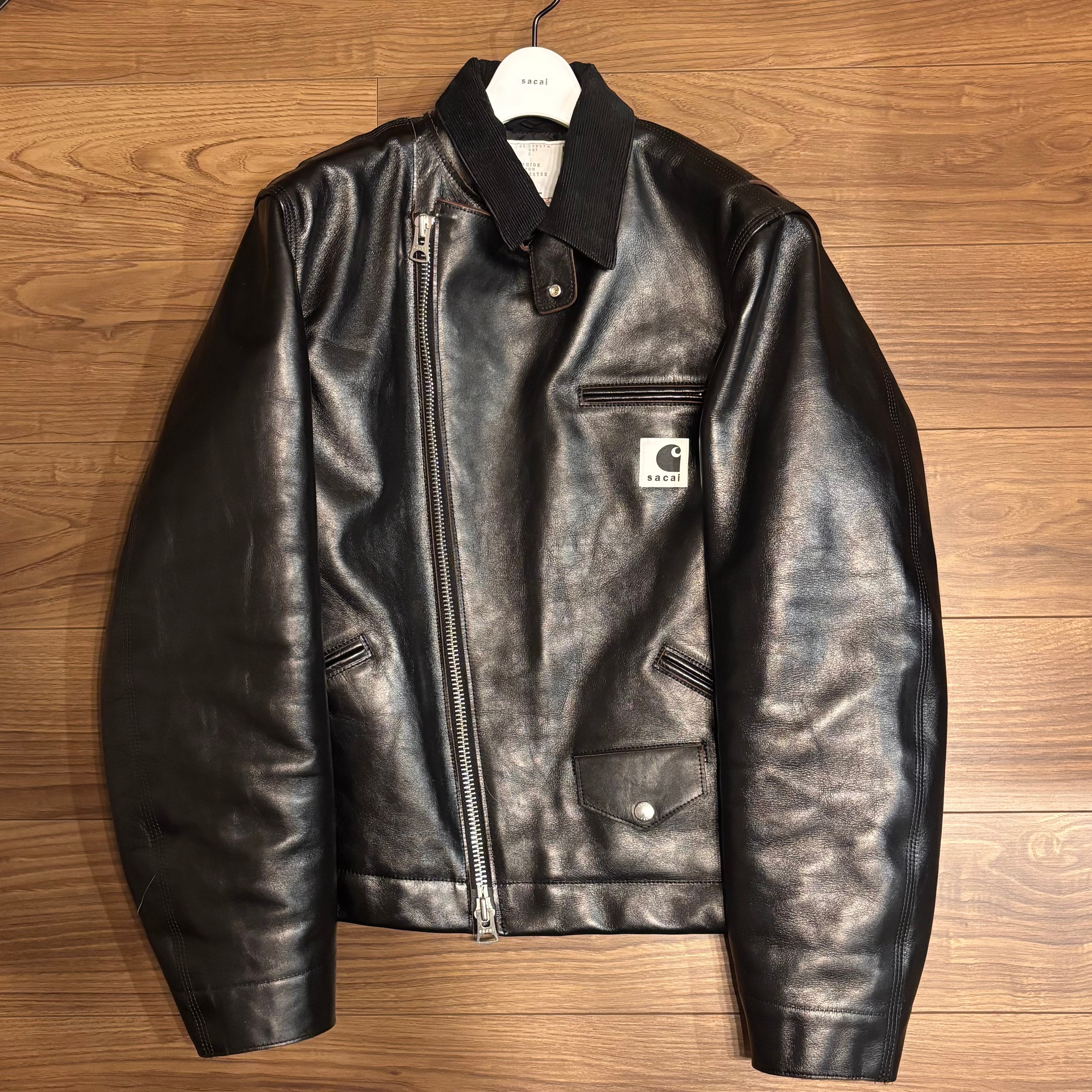 sacai x Carhartt WIP Leather Jacket Mens 