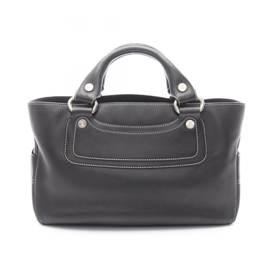 セリーヌ CELINE ブギーバッグ ハンドバッグ バッグ レザー レディース ブラック系 【中古】