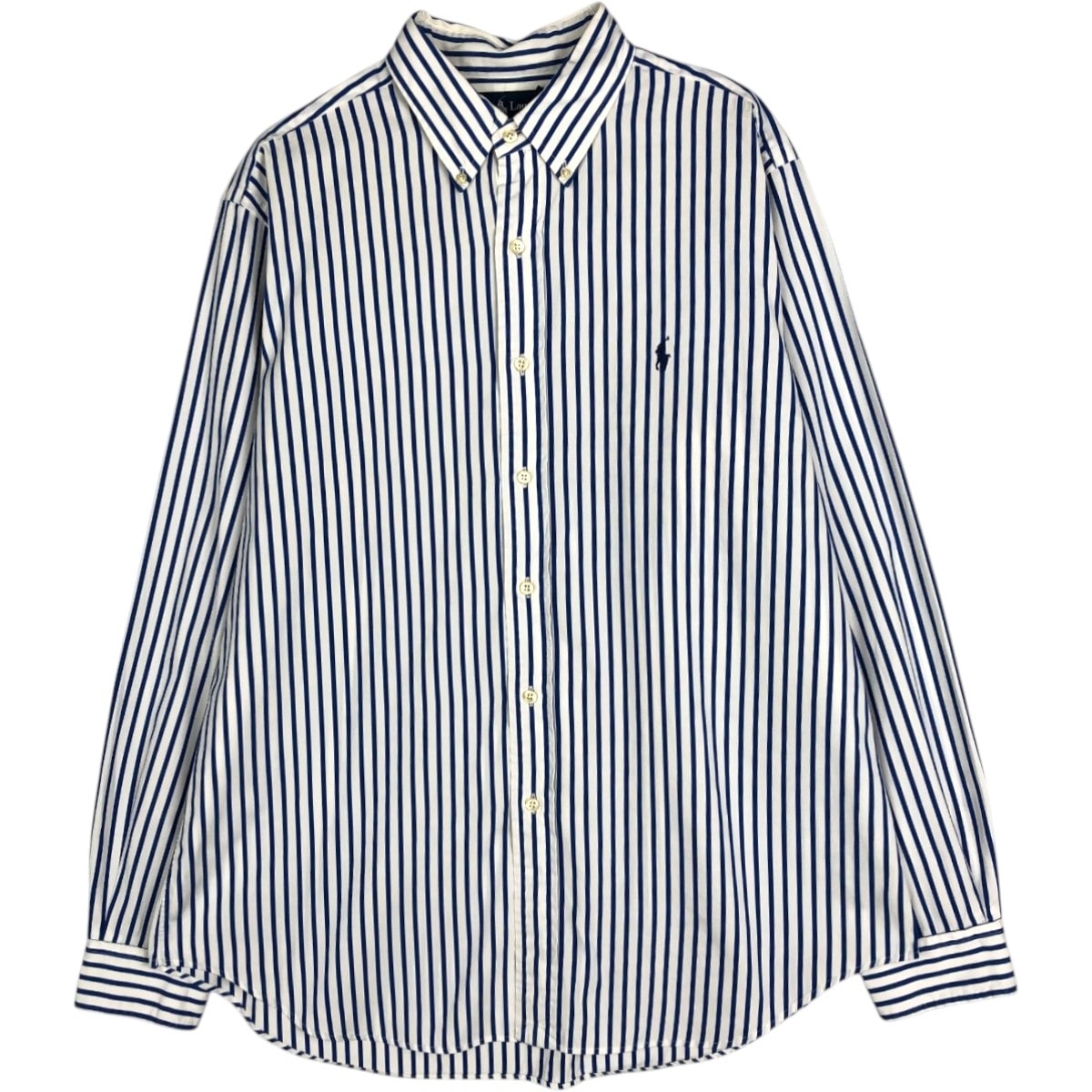 古着 90年代 ラルフローレン Ralph Lauren CLASSIC FIT 長袖 ボタンダウンストライプシャツ メンズL相当 ボタンダウン ヴィンテージ/eaa676557