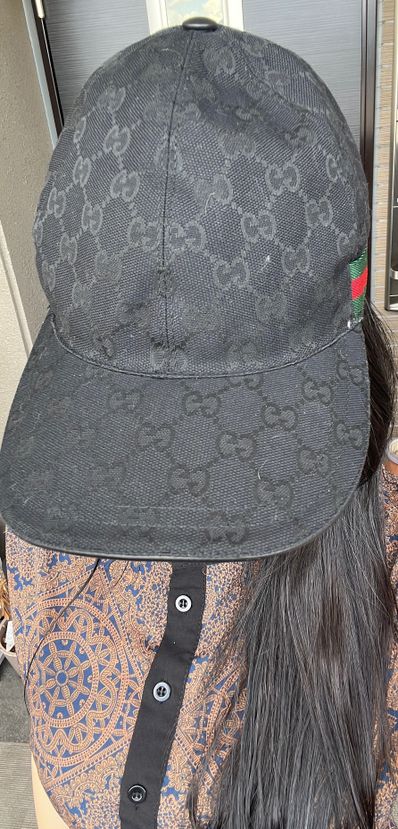 GUCCI Original GG Canvas Baseball Cap "Black"
