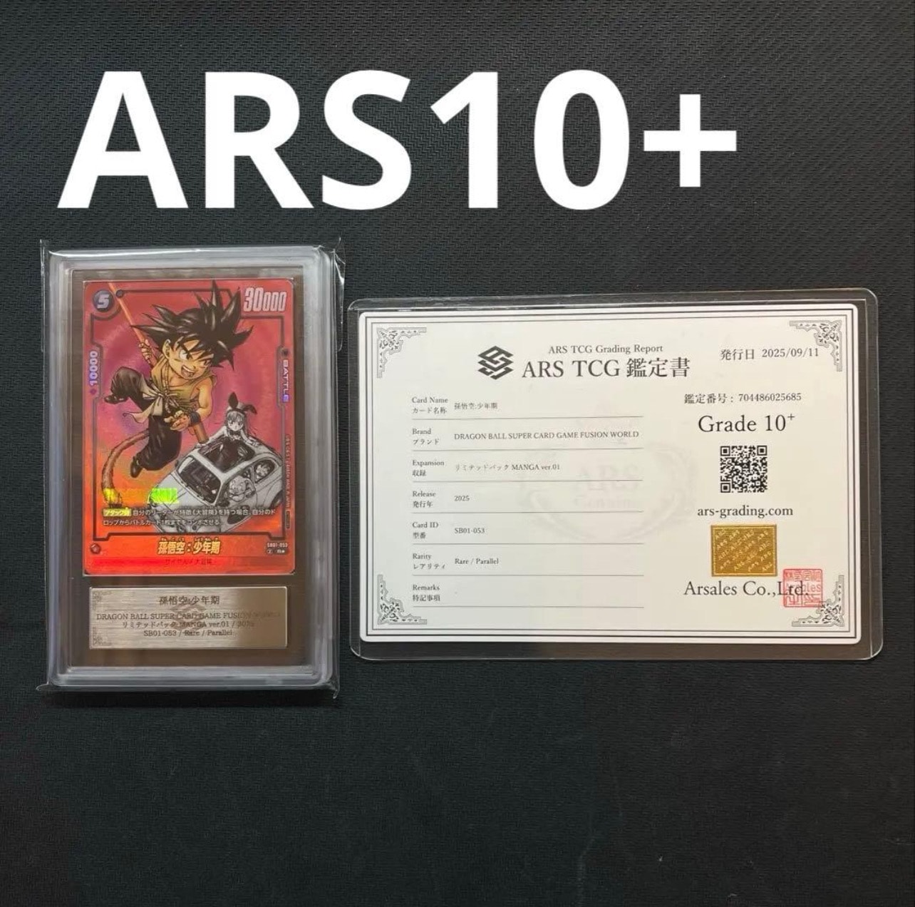 ARS10+】孫悟空：少年期 R☆ [SB01-053](フュージョンワールド