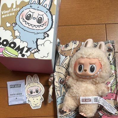 POP MART THE MONSTERS (LABUBU) Exciting Macaron Plush Series SOYMILK