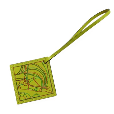 HERMES エルメス キーホルダー カレナノバッグチャーム イエロー