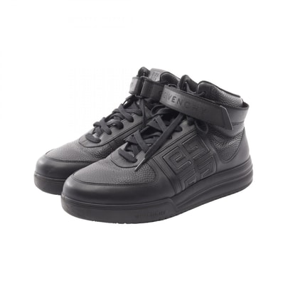 ジバンシィ GIVENCHY G4 スニーカー 靴 レザー メンズ ブラック系 【中古】