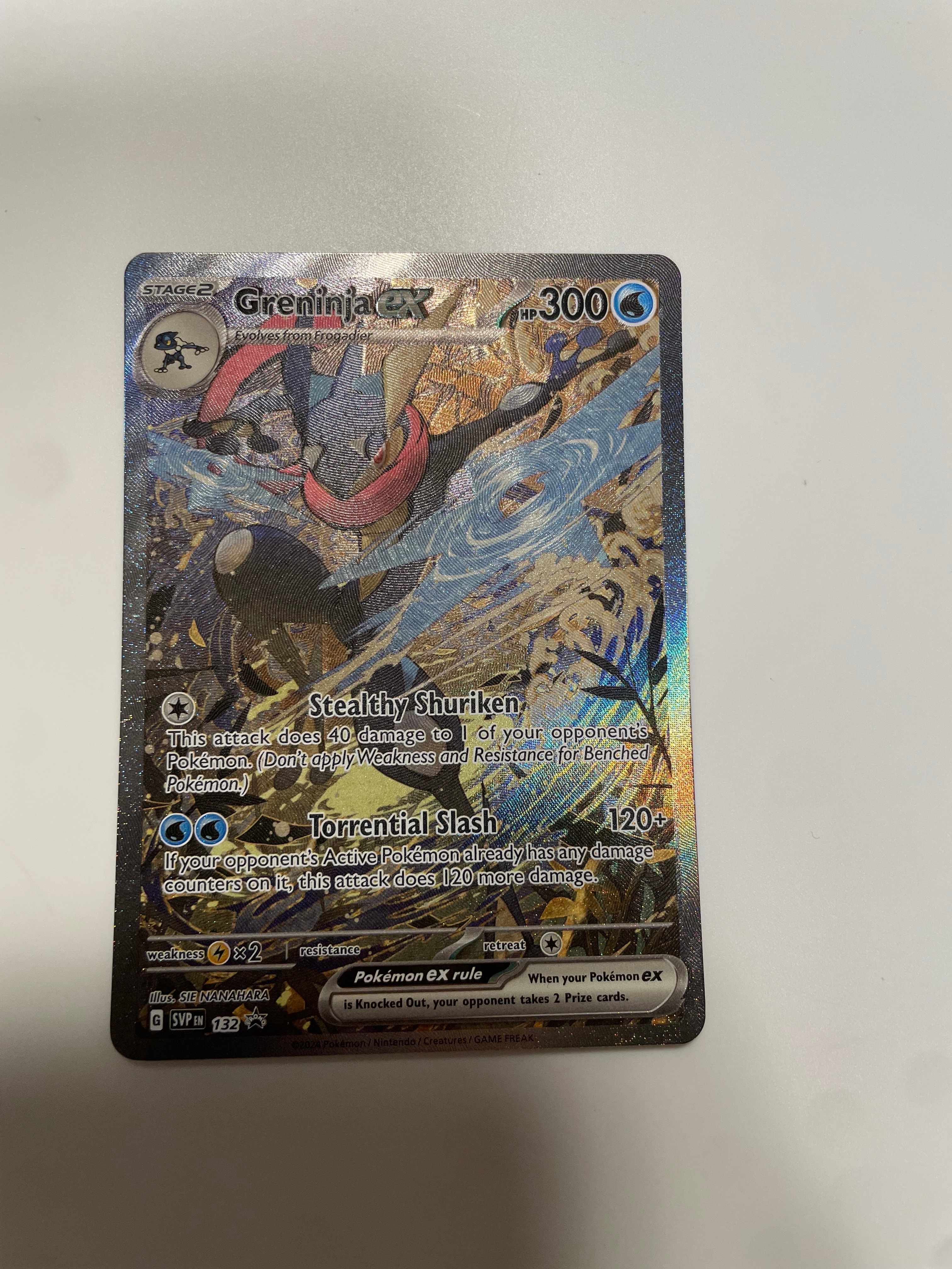 ゲッコウガex P [SVP EN 132]【英語版】(スカーレット&バイオレット「シュラウデッドフェイブル ゲッコウガex スペシャルイラストレーション コレクション」)