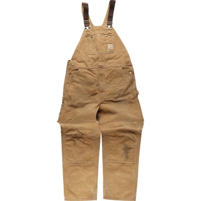 古着 ビッグサイズ カーハート Carhartt ダブルニー ダック オーバーオール メンズw41相当/eaa633587