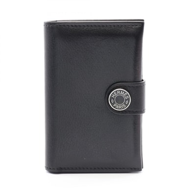 エルメス HERMES R.M.S カードケース アクセサリー レザー エヴァーグレイン B刻印(2023年製造) レディース ブラック系 【中古】