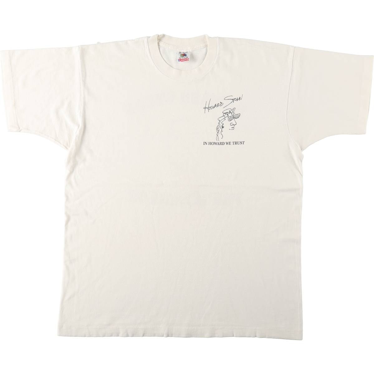 古着 90年代 フルーツオブザルーム FRUIT OF THE LOOM Howard Stern ハワードスターン プリントTシャツ USA製 メンズXL相当/eaa642687