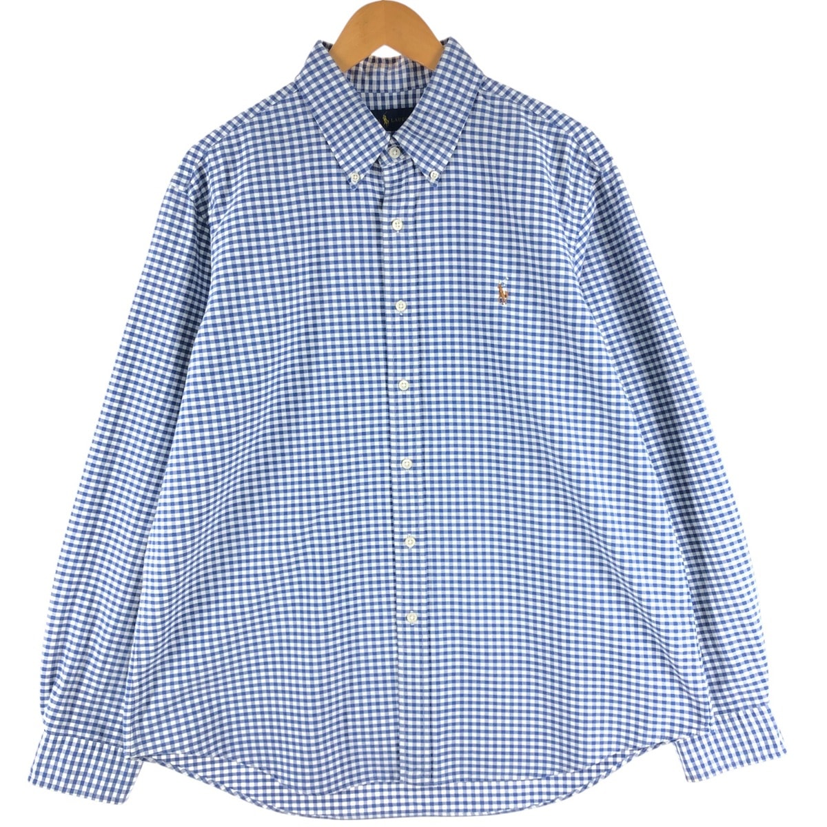 古着 ラルフローレン Ralph Lauren ギンガムチェック 長袖 ボタンダウンチェックシャツ メンズXL相当/eaa528179