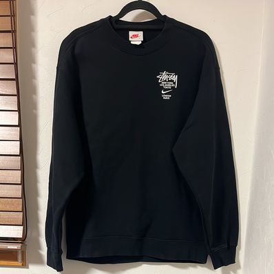 Nike x Stussy International Crewneck Sweatshirt (US Size) "Black" DC4198-010
