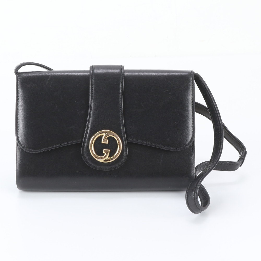 ■美品 グッチ ショルダーバッグ レザー