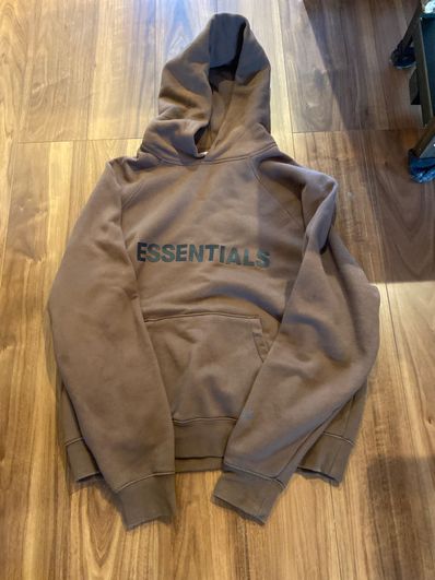 FEAR OF GOD ESSENTIALS / SSENSE 3D Silicon Applique Pullover Hoodie "Rain Drum"