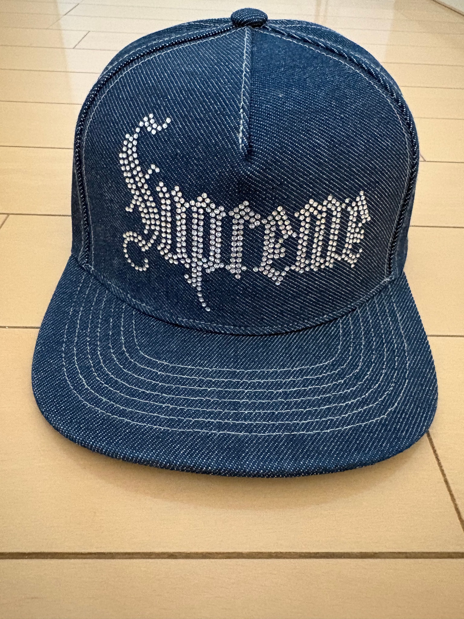 Supreme Rhinestone 5-Panel "Denim"
